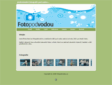 Tablet Screenshot of fotopodvodou.cz